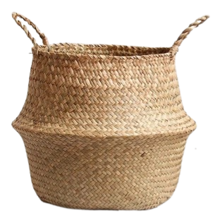 Cache pot en osier