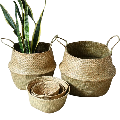 Cache pot en osier
