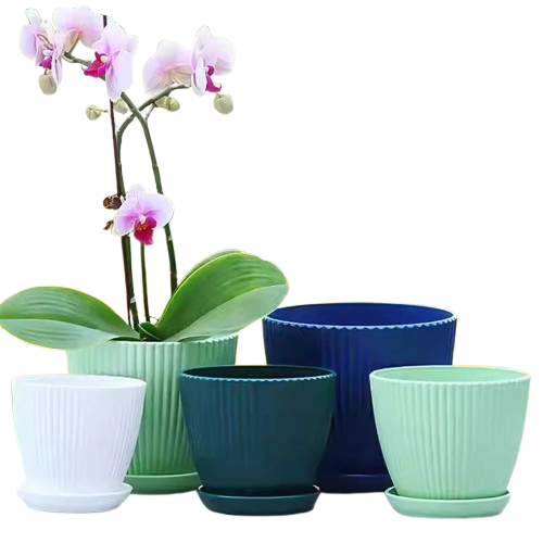 Pot de fleur intérieur en plastique