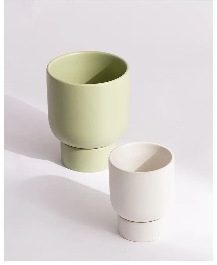 Pot de Fleur en Céramique Couleur