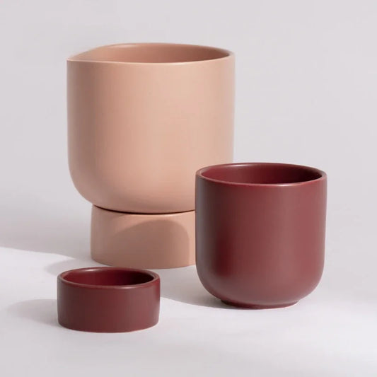 Pot de Fleur en Céramique Couleur