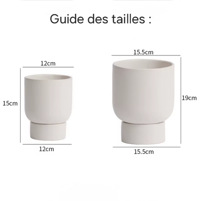 Pot de Fleur en Céramique Couleur